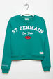 Printed Girl Oversize Cropped Sweater - Bonton x Sonia Rykiel Green details view 6