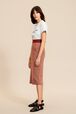 Women Geometric Print Midi Skirt Brun details view 1