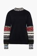 Sweat en coton femme Noir vue de face