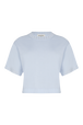 Short-sleeved jumper Sky front view
