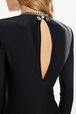 Top manches longues en jersey Noir vue de détail 2