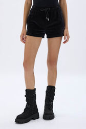 Velvet shorts Black details view 2