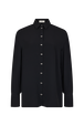 Crepe shirt Black front view
