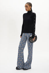Long-Sleeved Turtleneck Jumper Black details view 1