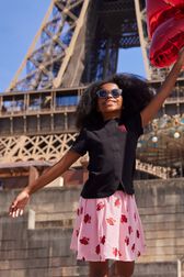 Interlock Girl T-shirt Black details view 2
