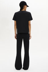 T-shirt Sonia Rykiel Logo Black back worn view