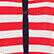 Robe sans manches fille rayée  Rouge/vanille 