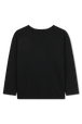 Rhinestone long sleeve top Black back view