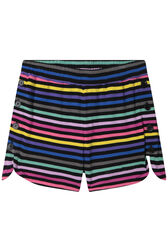 Short fille interlock rayé Multico vue de face