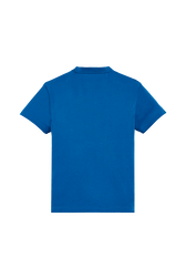 T-shirt jersey de coton femme Bleu de prusse vue de dos