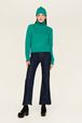 Women Mohair Turtleneck Emerald details view 2