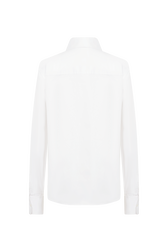 Poplin shirt White back view