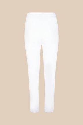 Pantalon jogging logo Sonia Rykiel femme Blanc vue de dos