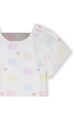 Robe en percale brodée Multico blanc vue de détail 1