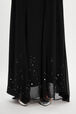 Long chiffon skirt Black details view 1