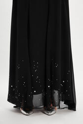 Long chiffon skirt Black details view 1