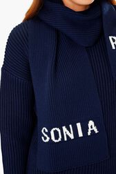 Sonia Rykiel Scarf Navy details view 3