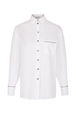 Poplin shirt White front view