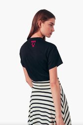 Rykielism T-shirt Black back worn view