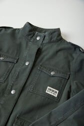 Girl Printed Military Jacket - Bonton x Sonia Rykiel Khaki details view 6