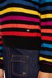 Women Brushed Poor Boy Striped Sweater Multico striped rf details view 2