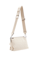 Sac à bandoulière medium Le Copain en gabardine monogramme Latté vue de dos