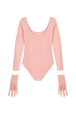 Women Velvet Body Pink back view