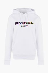 Hoodie à capuche rykiel paris Blanc vue de face