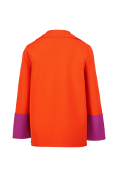 Tailleur bicolore femme Orange vue de dos