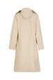 Parka en gabardine monogramme Latté vue de dos