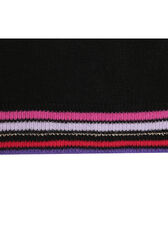 Pull en tricot motif Jacquard Noir vue de détail 2