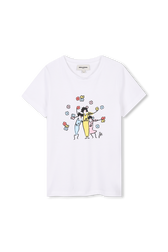 T-shirt imprimé Blanc vue de face