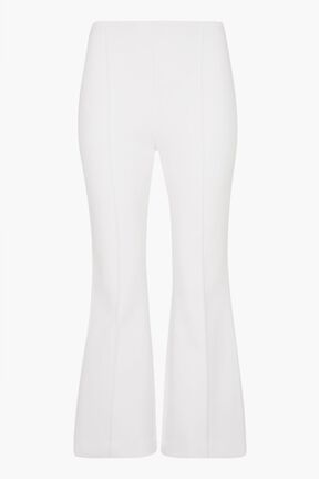 7/8 Milano Knit Pants White front view