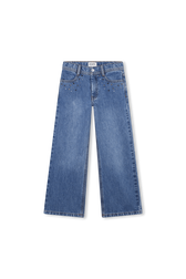 Pantalon denim Bleu vue de face
