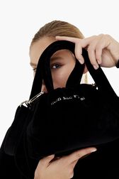 Sac velours mini femme Noir vue de détail 4