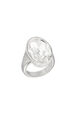 Ring Superchromatic Strass Rhodium front view