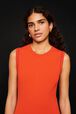 Robe longue bicolore femme Orange vue de détail 1