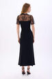 Robe en dentelle Noir vue portée de dos