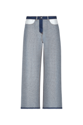 Flared jeans Raw front view