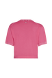 Short-sleeved jumper Pink back view