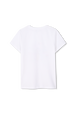 Printed t-shirt White back view