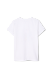 Printed t-shirt White back view