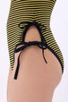 One-piece swimsuit Gold/black details view 2