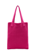 Women Heart Print Crochet Bag Fuchsia back view