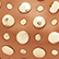 Sac Domino medium en cuir et studs Marron 