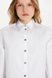 Chemise courte en popeline Blanc vue de détail 2