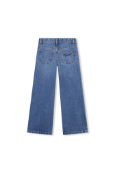 Denim trousers Blue back view