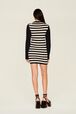 Robe midi rayée Jane Birkin femme Raye noir/blanc vue portée de dos