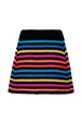 Women Big Poor Boy Striped A-line Skirt Multico striped rf back view