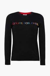 Rykiel Forever Short Sweater Black front view